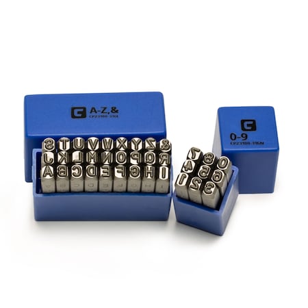 Capri Tools Professional 3/16 in Letter and Number Stamp Set, 36 pcs CP23100-316LN